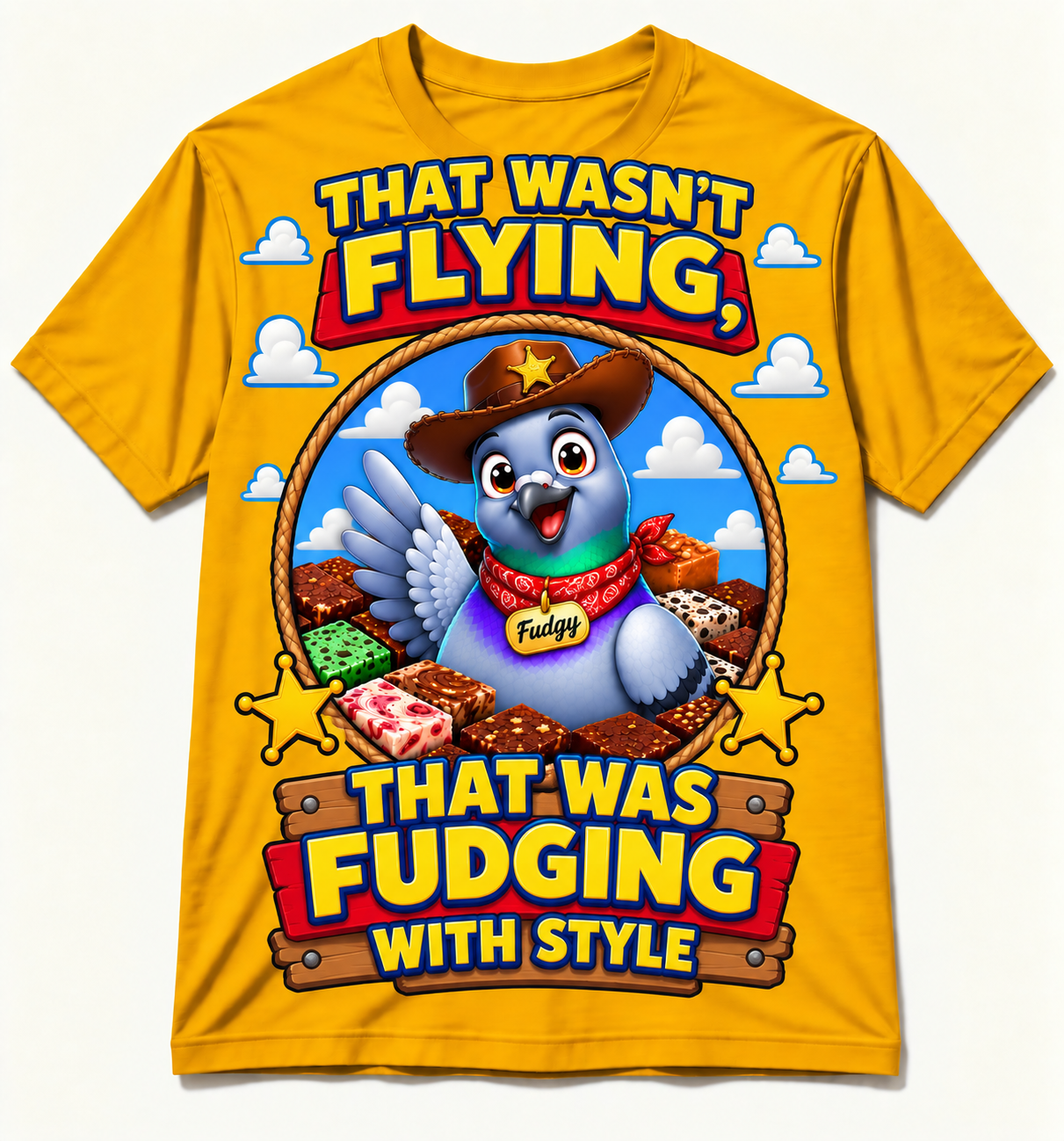 THAT WASN'T FLYING,
THAT WAS FUDGING WITH STYLE
