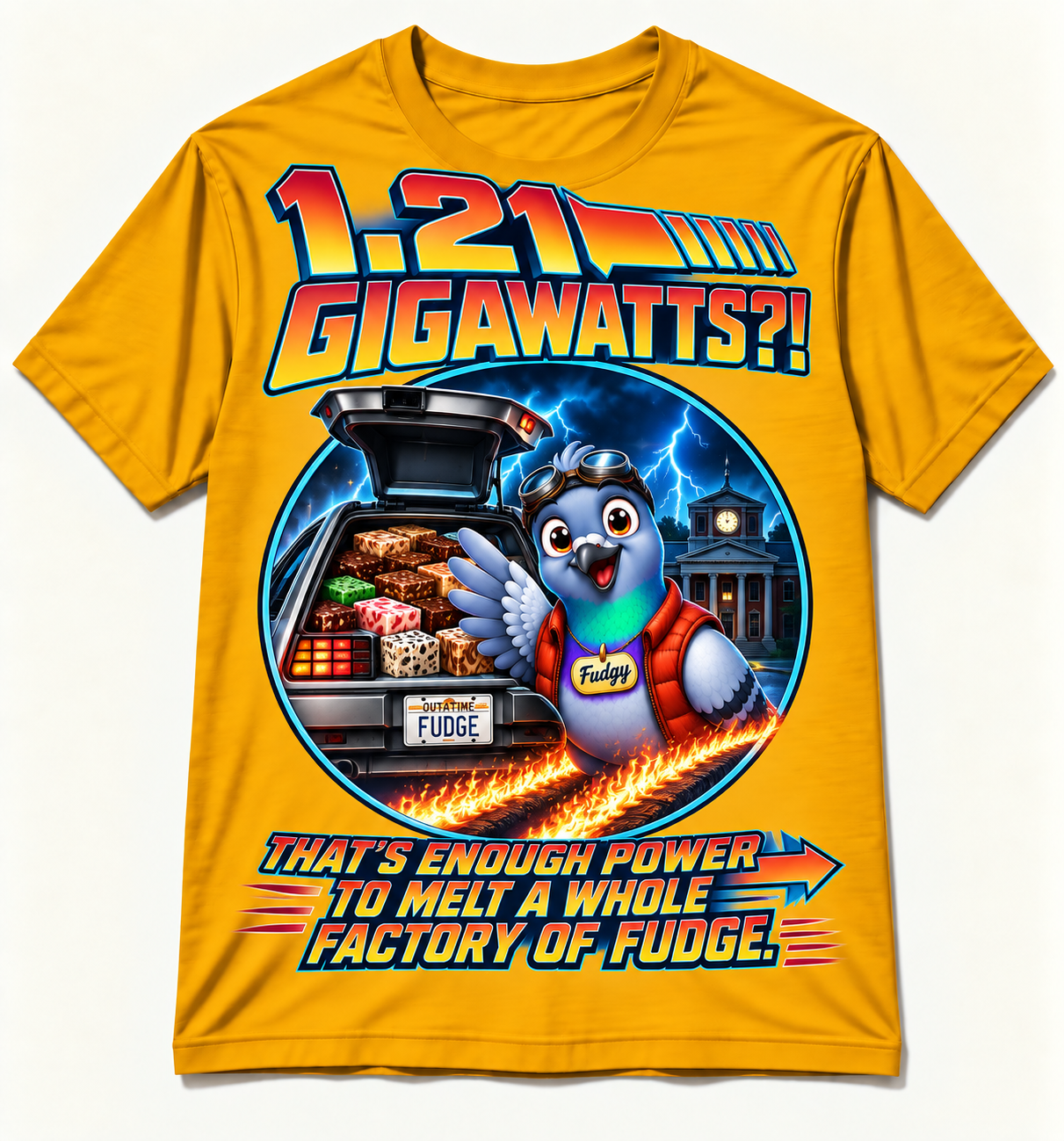 1.21 GIGAWATTS?!
THAT'S A LOT OF FUDGE.